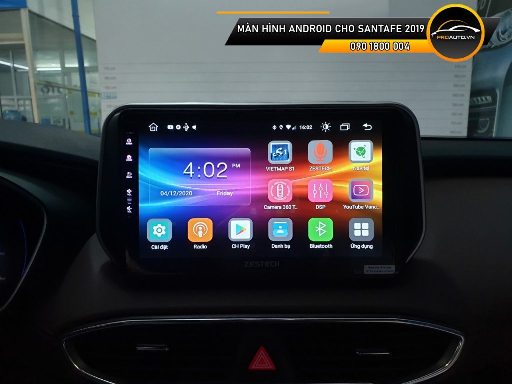 Man Hinh Android Cho Santafe 2019