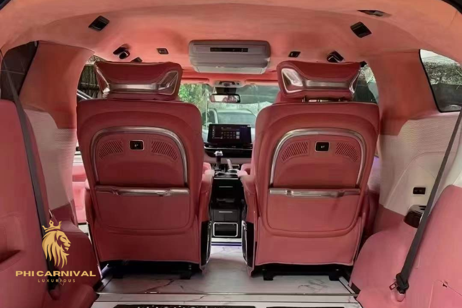 Độ ghế limousine Kia Carnival Hà Nội mẫu Crystal 2.0